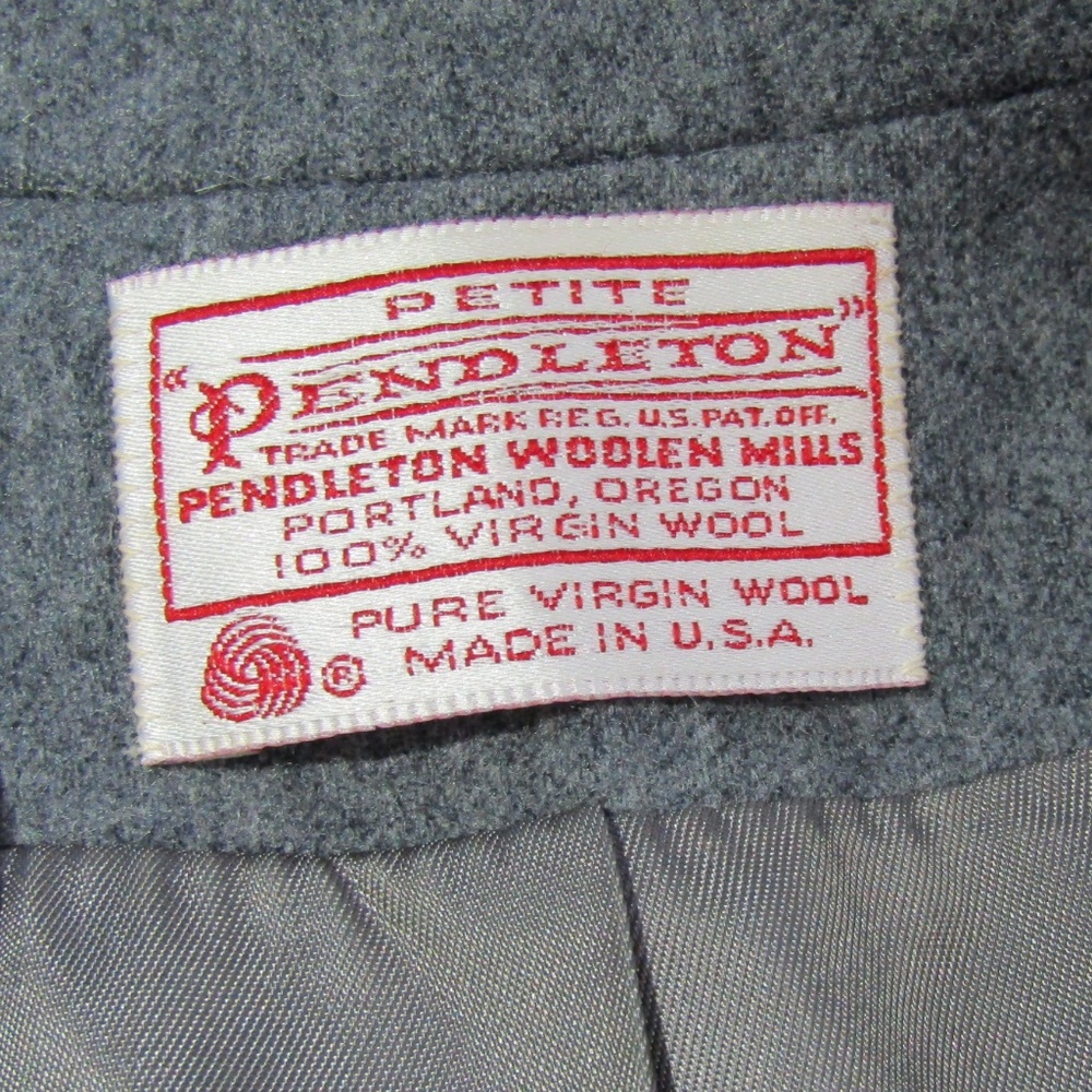 Pendleton Classic Gray Wool Blazer Size 8P - Picture 5 of 6